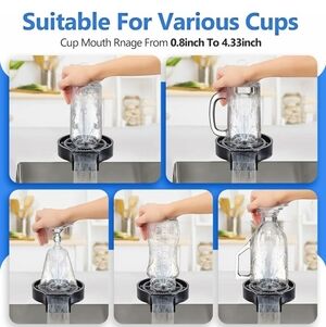 Glass Rinser for Kitchen Sink